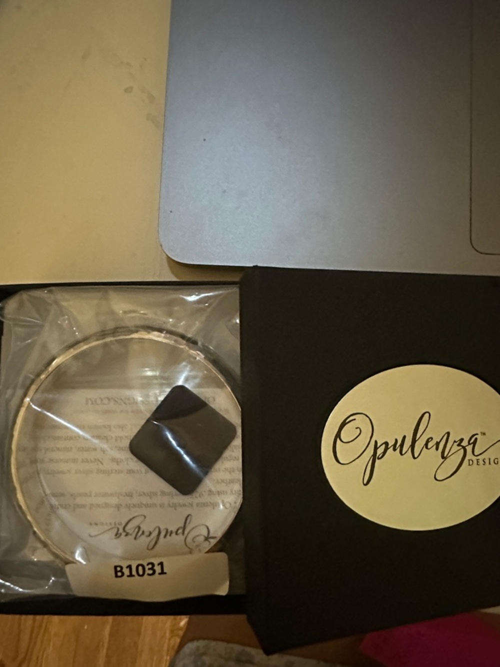 Opulenza Silver Bangle Bracelet